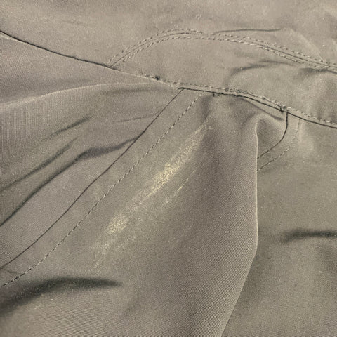 THEORY Size M Marvey Conquest Black Nylon Cotton Single Breasted Coat