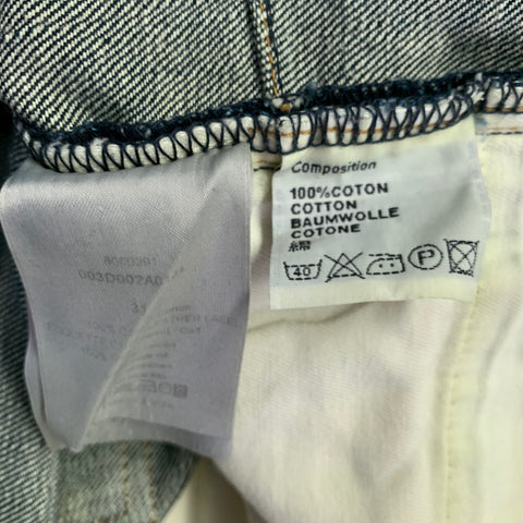 DIOR HOMME Size 31 Blue Washed Cotton Button Fly Jeans