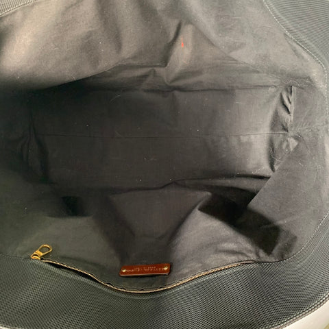BOTTEGA VENETA Black Textured Coated Canvas Oversized Tote Handbag