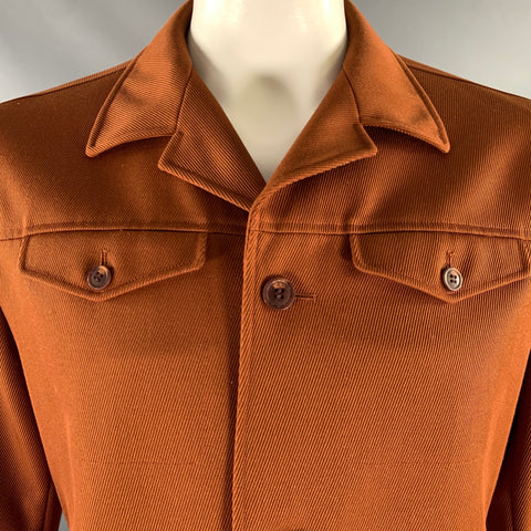 ABITO SARTORIALE Veste de travail en laine mélangée marron chiné Taille 44