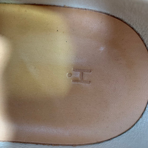 HENDER SCHEME Size 9.5 Tan Khaki Mixed Patterns Mixed Fabrics Lace Sneakers