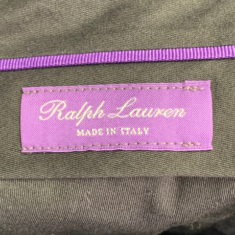 RALPH LAUREN Size 28 Navy Cotton Blend Slim Straight Zip Fly Dress Pants