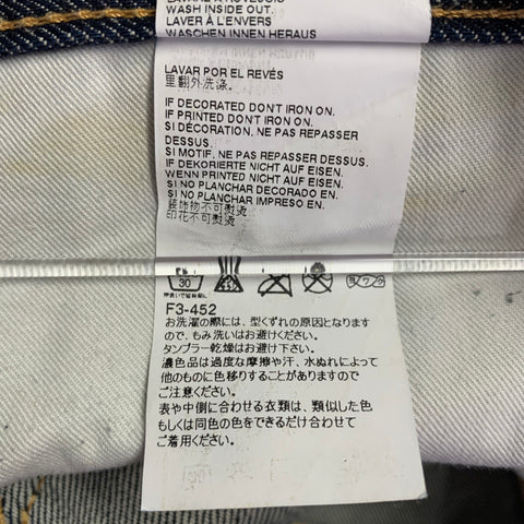 DSQUARED2 Size 28 Blue Distressed Cotton Blend Button Fly Jeans