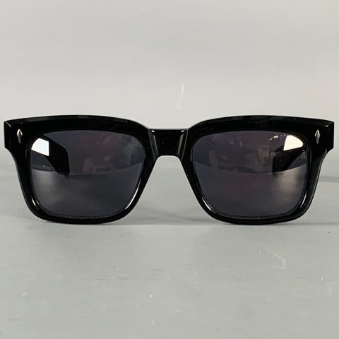JACQUES MARIE MAGE Black Acetate Sunglasses