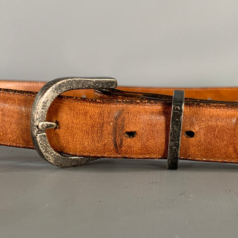 PAT AREIAS Size 30 Brown Leather Belt