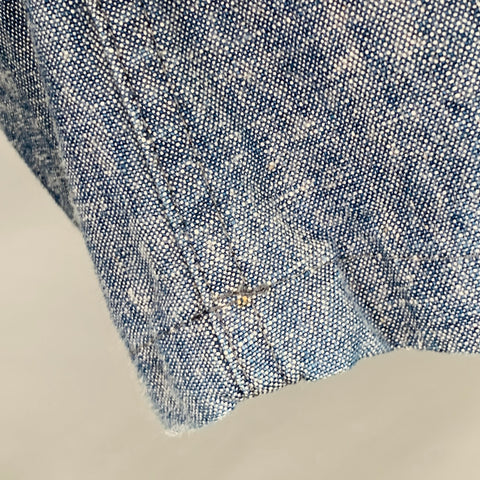 VETRA Size 44 Blue Heather Cotton Chore Jacket