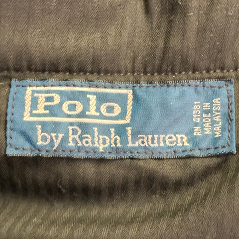 POLO by RALPH LAUREN Size XL Regular White Black Chevron Wool 3 Piece Suit