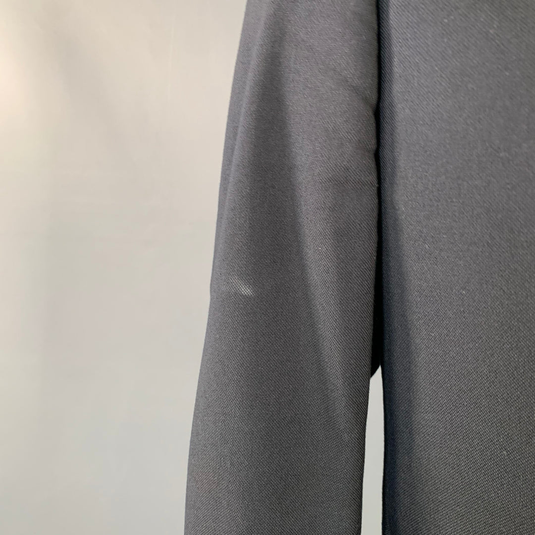 BURBERRY LONDON Size 42 Navy Cotton Blend Notch Lapel Sport Coat