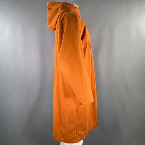 LEVI Size M Rust Cotton Parka Coat