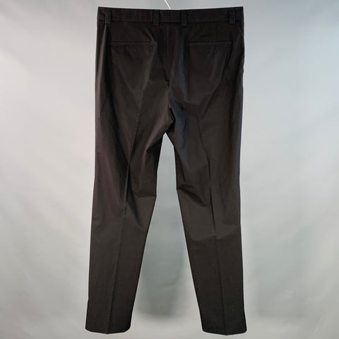 GUCCI Size 36 Black Cotton Flat Front Casual Pants