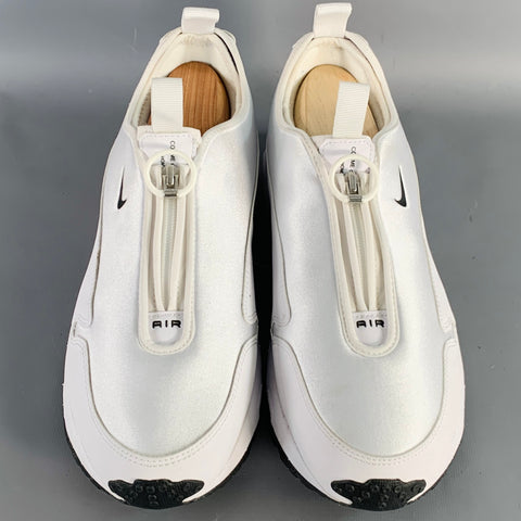 COMME des GARCONS HOMME PLUS Size 9.5 Sunder White Neoprene Runner Sneakers