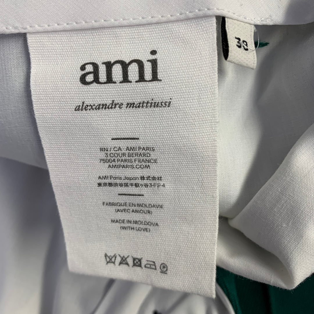 AMI by ALEXANDRE MATTIUSSI Size 38 Green Wool Notch Lapel Suit