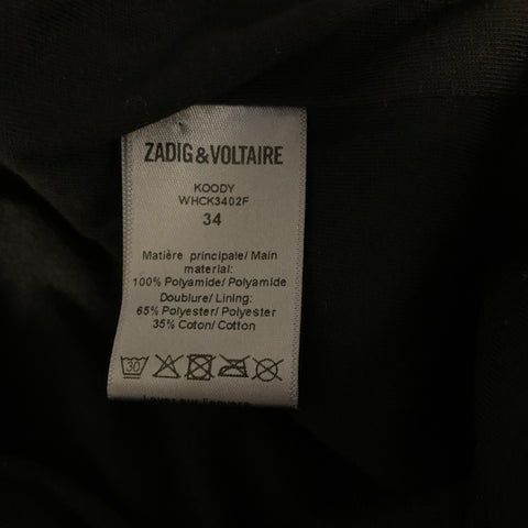 ZADIG & VOLTAIRE Size XS Gold Polyamide Metallic Zip Up Jacket