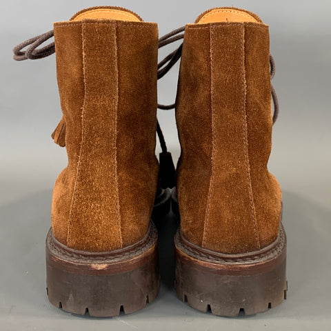 POLO COUNTRY by RALPH LAUREN Size 6.5 Brown Leather W 7001085-204 Suede Boots