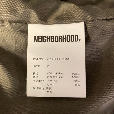 NEIGHBORHOOD Size XL Green Olive MA-1 Polyester Bomber Jacket