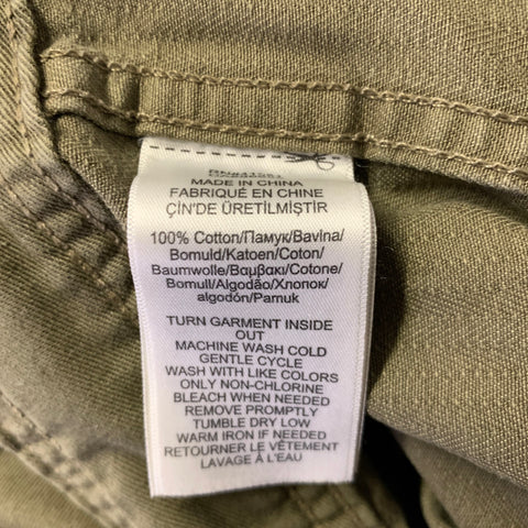 RRL by RALPH LAUREN Size XL Green Herringbone Cotton Boiler Flight Jumpsuit