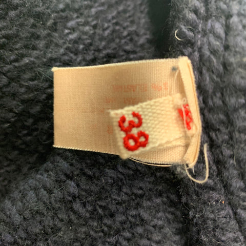 MARNI Size 2 Navy Asymmetrical Cardigan