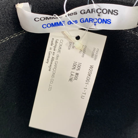 COMME des GARCONS Black Wool Felt Wide Brim Hat