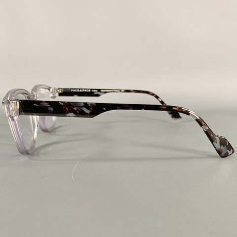 FACE A FACE Gordon 1 Grey Clear Marbled Acetate Eyewear