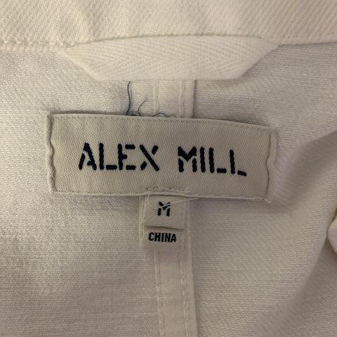 ALEX MILL Size M White Twill Cotton Chore Jacket