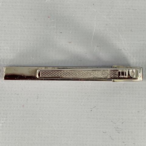 DUNHILL Vintage Silver Gold Metal Tie Clip