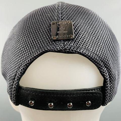 Chapeaux en PVC avec logo gris noir MCM
