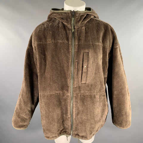 VISVIM Size M Olive Mixed Materials Rayon Wool Reversible Jacket