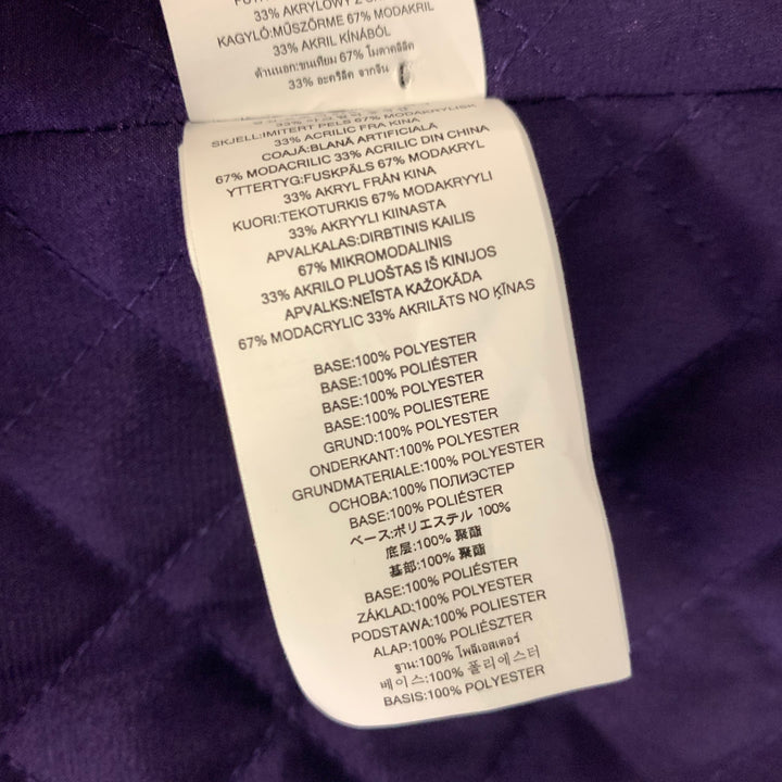 MICHAEL by MICHAEL KORS Size S Purple Faux Fur Modacrylic Blend Coat
