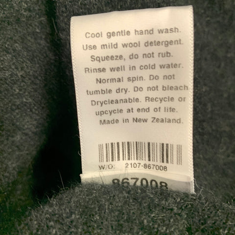 UNTOUCHED WORLD Size M Grey Charcoal Merino Wool Blend Knit Open Front Cardigan