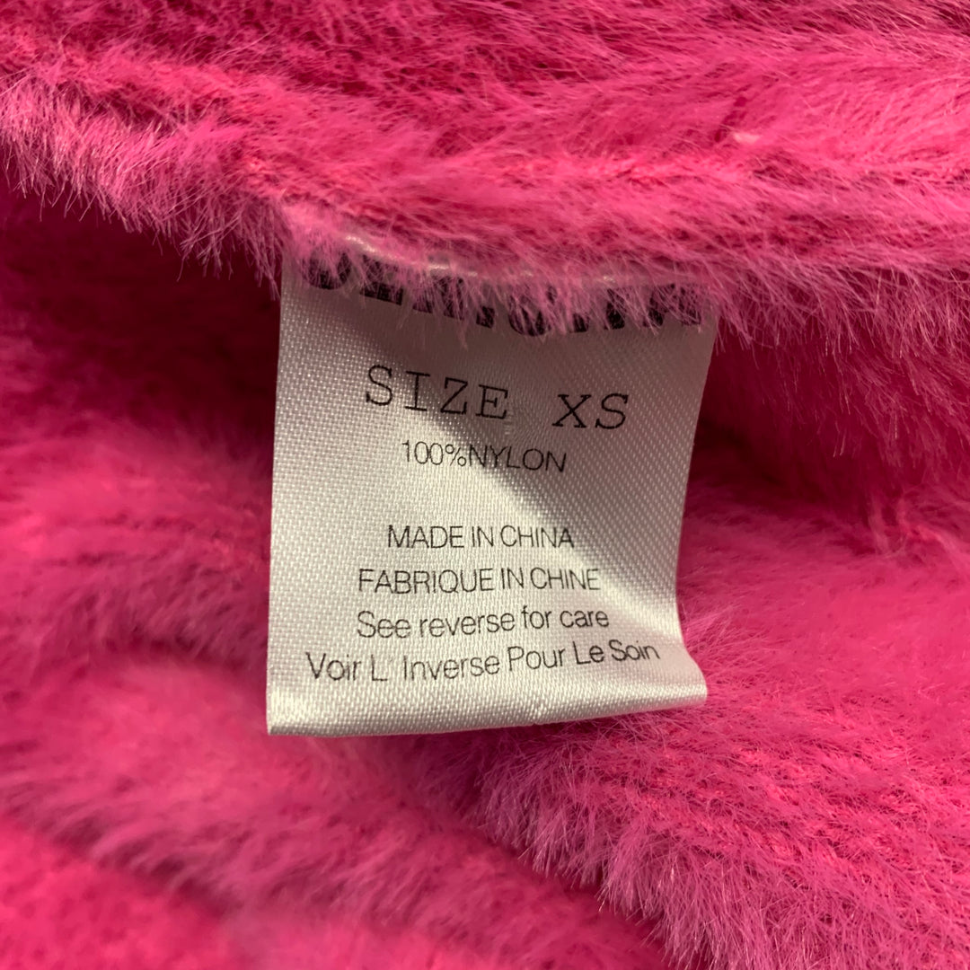 SER.O.YA Size XS Pink Nylon Knitted Buttoned Cardigan