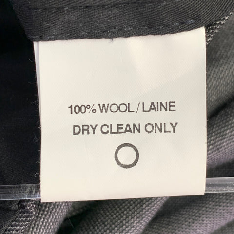 BAND OF OUTSIDERS Size 34 Grey Charcoal Twill Cuffed Dress Pants