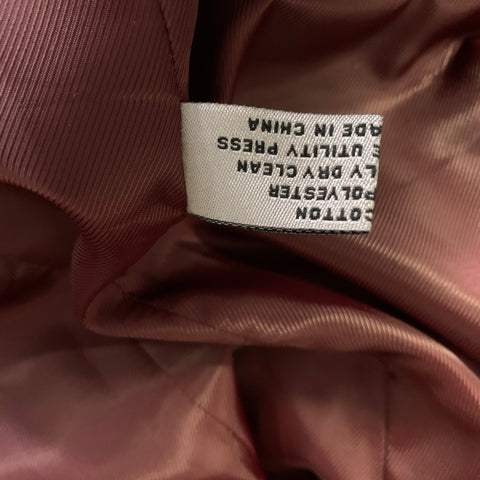 ADOLFO Chest Size 42 Burgundy Black Velvet Cotton Shawl Lapel Sport Coat