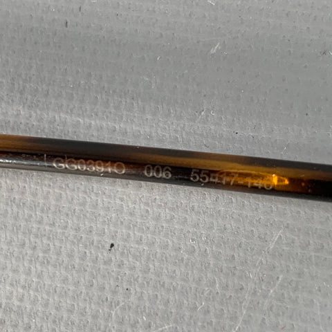 GUCCI Gold Tortoise Shell Metal Eyeglasses Frames