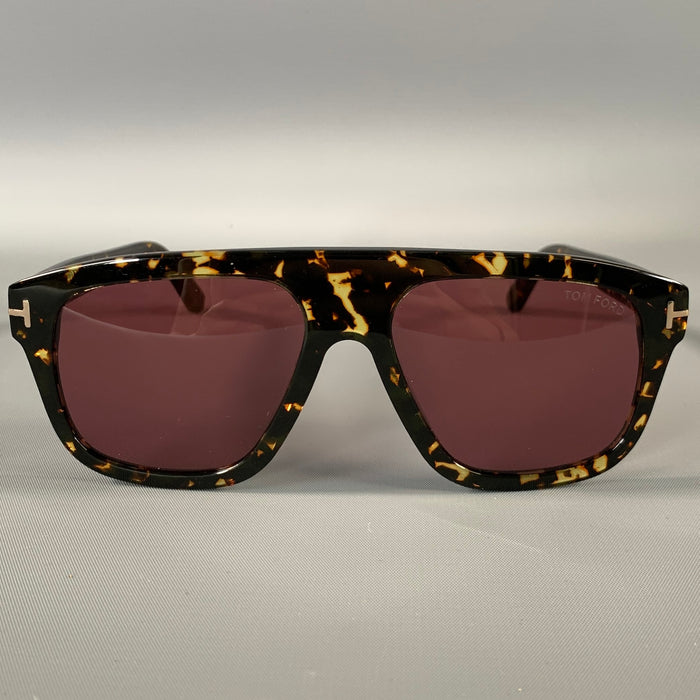 TOM FORD Brown Tortoiseshell Acetate Sunglasses