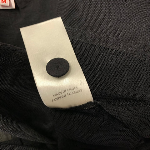 SOLID & STRIPED Size M Black Nylon See Through Jacket