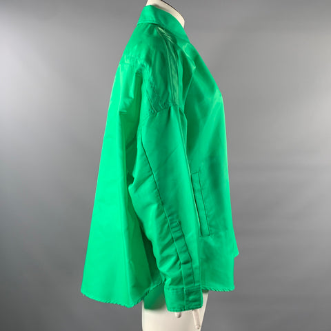 THE FRANKIE SHOP Size XS/S Green Polyester Shirt Jacket Shirt