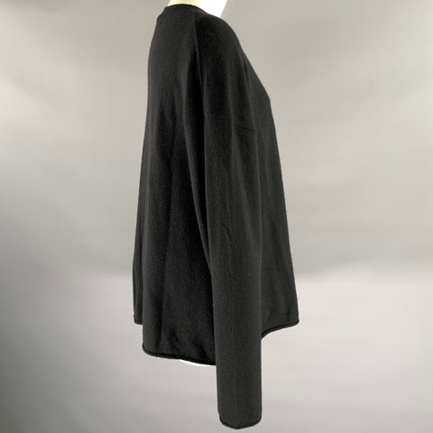 SOFIE D'HOORE Size M Black Wool Cashmere Crewneck Sweater