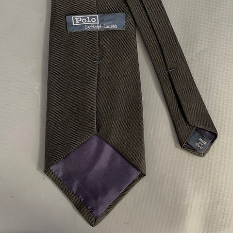 POLO Black Stripe Silk Tie