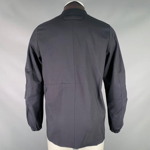 OAMC Size M Navy Wool Blend Drawstring Jacket
