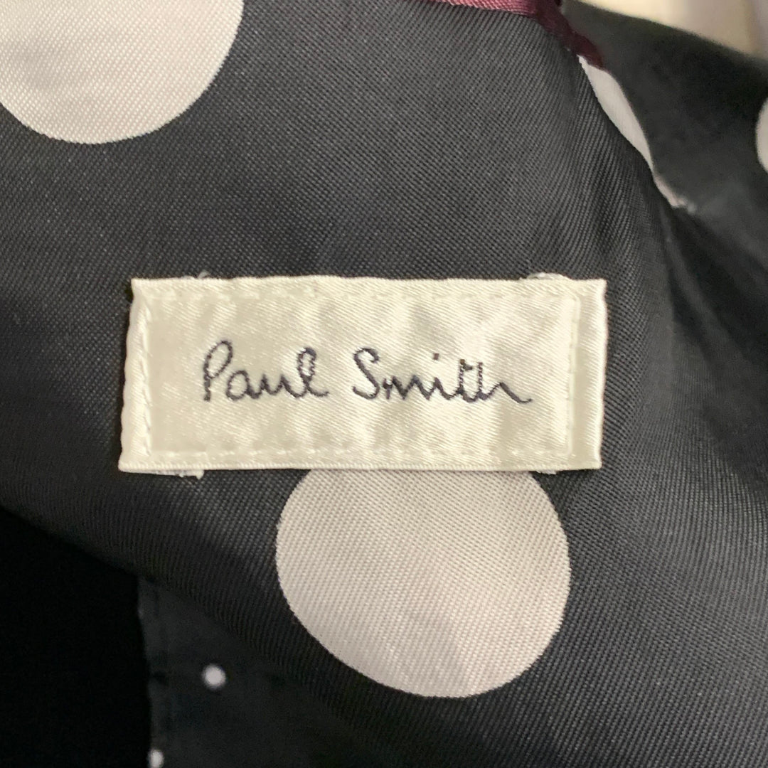 PAUL SMITH Size 42 Navy Black Velvet Viscose Blend Notch Lapel Sport Coat