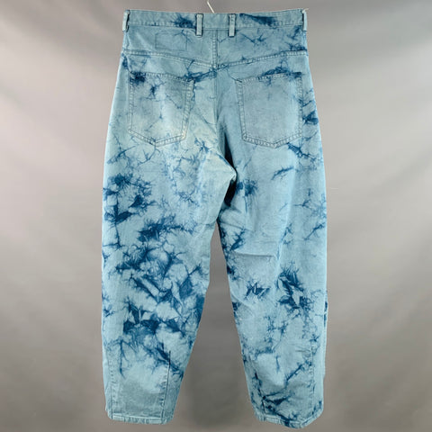 STORY MFG. Size 34 Blue Navy Dyed Organic Cotton Drop Crotch Casual Pants