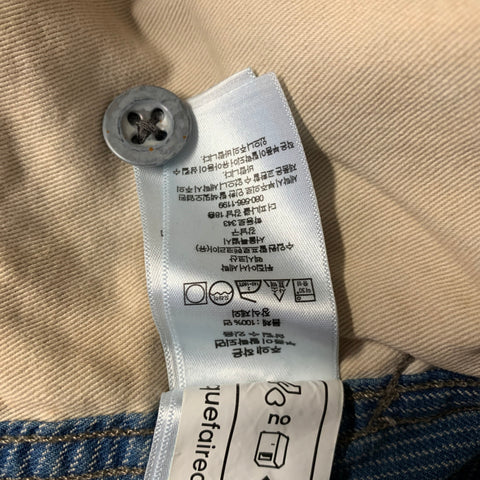 RRL by RALPH LAUREN S2025 Size 32 Blue White 7829597030001 Pinstripe Casual Pants