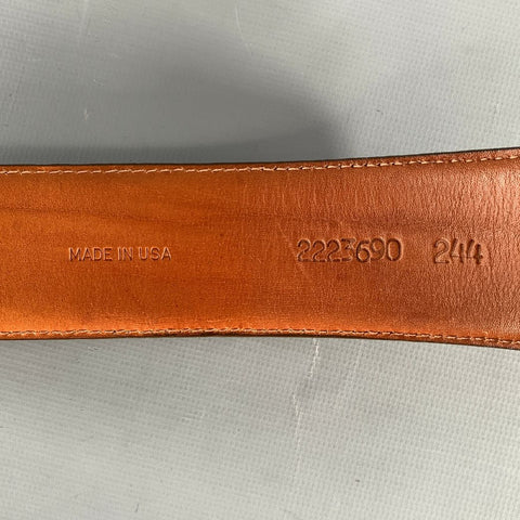 RALPH LAUREN Brown Leather Suede Belt