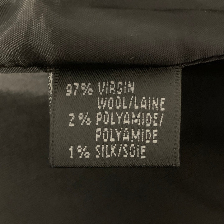LAFAYETTE 148 Size 2 Black Blue Wool Blend Blazer