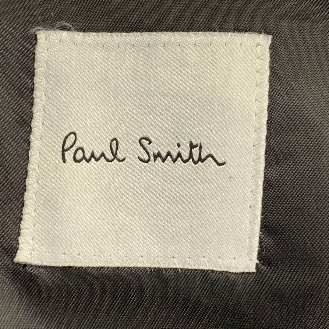 PAUL SMITH Size 38 Forest Green Wool Cashmere Peak Lapel Coat