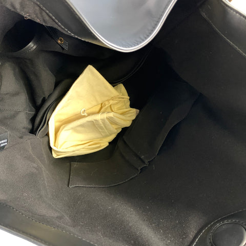 WANT LES ESSENTIELS DE LA VIE Navy Black Leather Bucket Bags