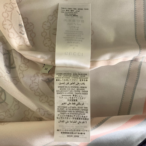 GUCCI Size L Beige Tan & Navy Equestrian Polyester Tracksuits & Sets