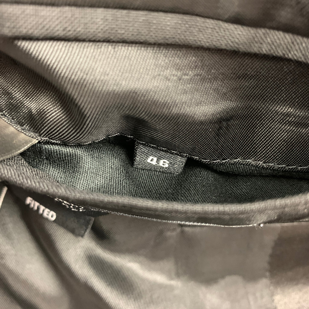 THE KOOPLES Size 36 Black Wool Tuxedo Sport Coat