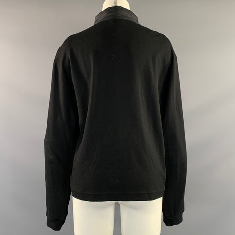 JIL SANDER Chest Size XL Size XL Black Viscose Blend Bomber Jacket