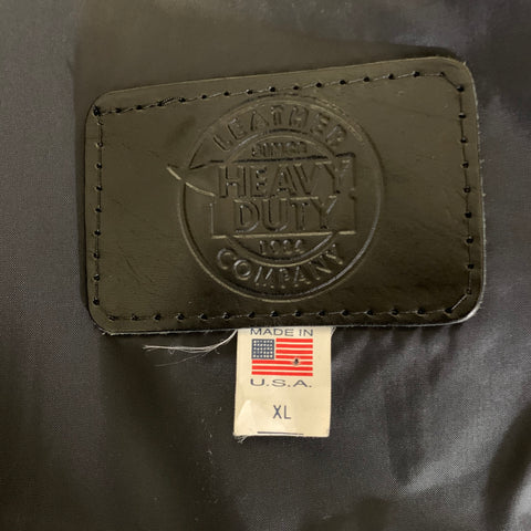LEATHER COMPANY Size XL Black Leather Vest